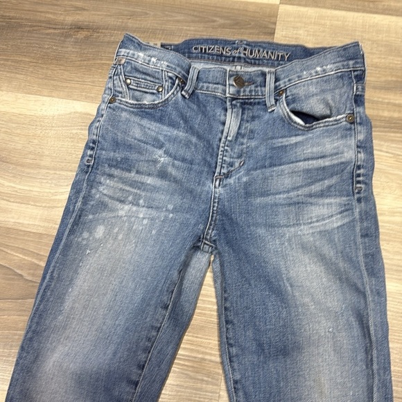 Citizens of Humanity distressed skinny blue denim jeans size 26 - Picture 5 of 10